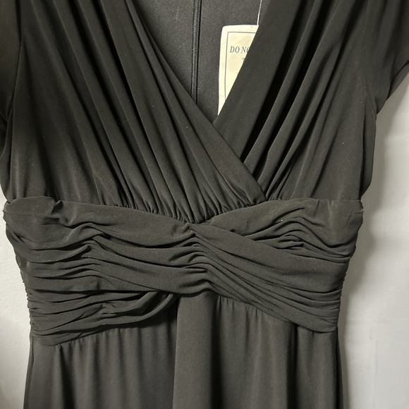 Chadwick's Women's 14 Black Midi Dress Body Shaper Slip Empire Waist Zipper - Picture 9 of 16